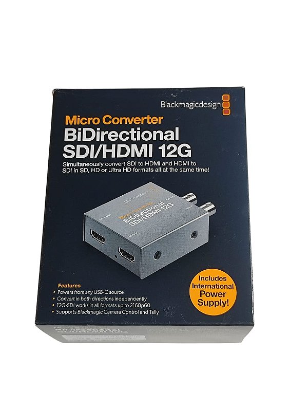 Micro Converter Bidirectional SDI/HDMI 12G – 4K 60fps - Cabcom
