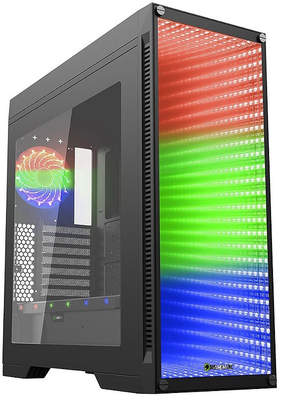 GABINETE GAMEMAX INFINIT RGB M908 - Evolutek Informática