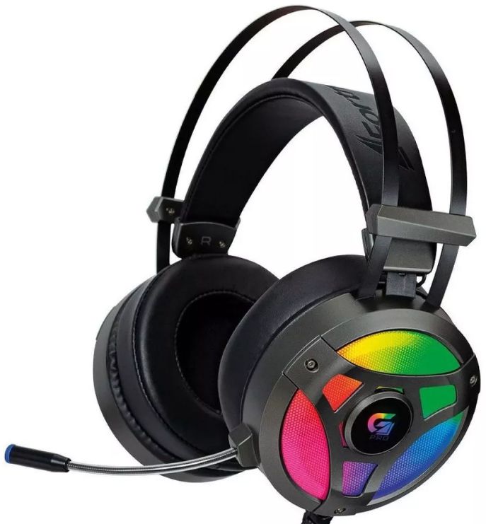 HEADSET FORTREK G PRO H1 PLUS 7.1 RGB GAMER 65905 - Evolutek