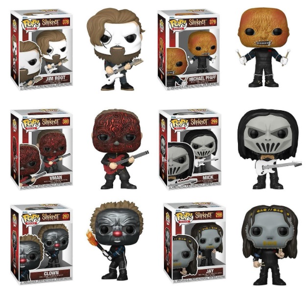Funko Pop Rocks: Slipknot wave 2 - Set com 6 integrantes - O