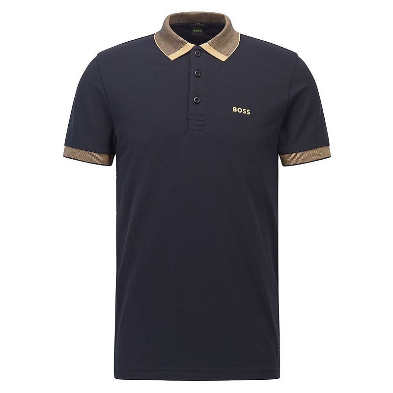 Camisa Polo BOSS Paule Dark Blue XL - 100% Original - Tamanho GG