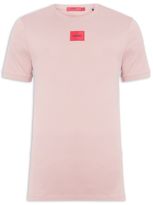 CAMISETA HUGO MASCULINA DIRAGOLINO - ROSA - TAMANHO XL = GG