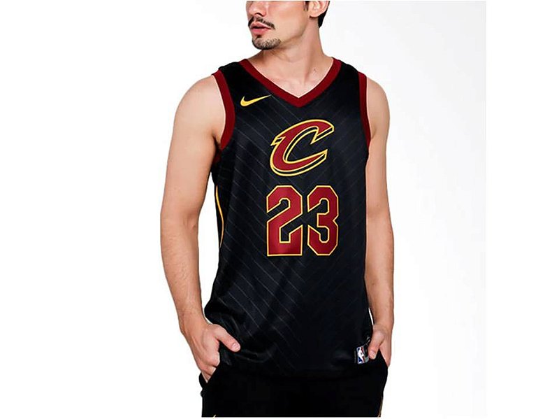 Regata NBA Nike Cleveland Cavaliers Swingman Masculina - Preta - Cod. 877201-010 - Tamanho XXL