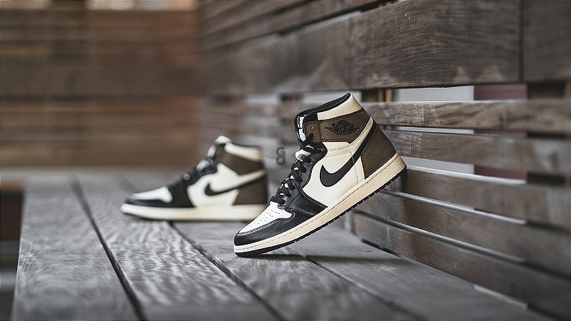 Tênis Air Jordan 1 High "Dark Mocha" - Tamanho 46 - 100% Original - USADO