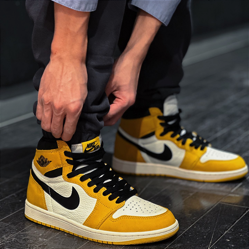 Air Jordan 1 High OG Yellow Ochre - Tamanho 46 BR - 100% Original