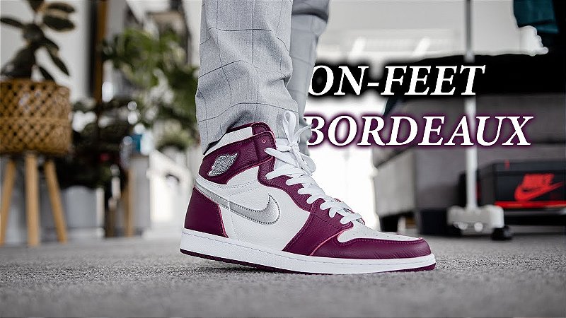 Tênis Air Jordan 1 High OG Bordeaux - Tamanho 46 - 100% Original