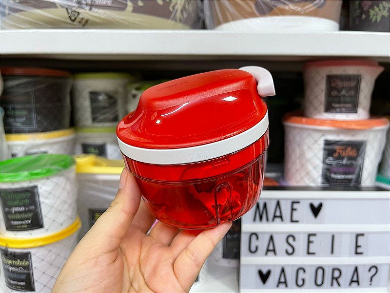 Tupperware Processador Turbo Chef Supersonic 300 ml Vermelho - Mãe