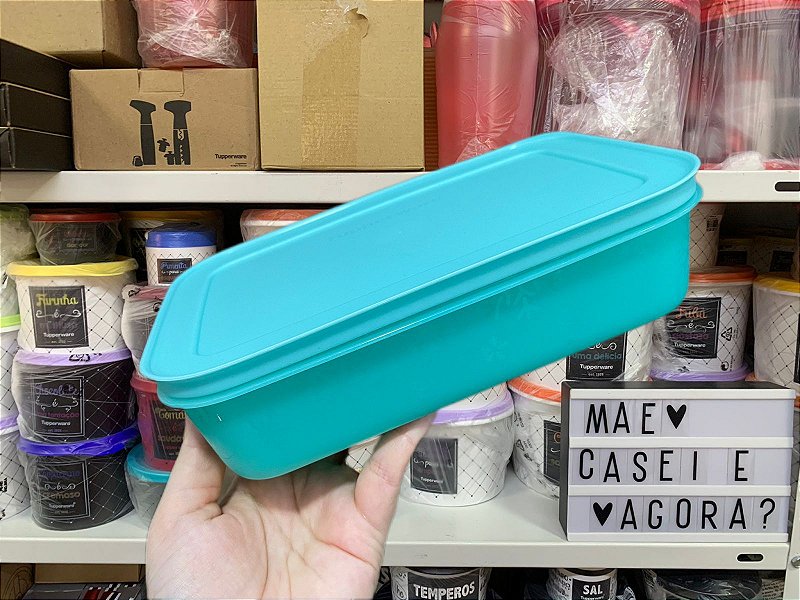 Tupperware Freezer Line Baixo 1 Litro Mint M e Casei E Agora 