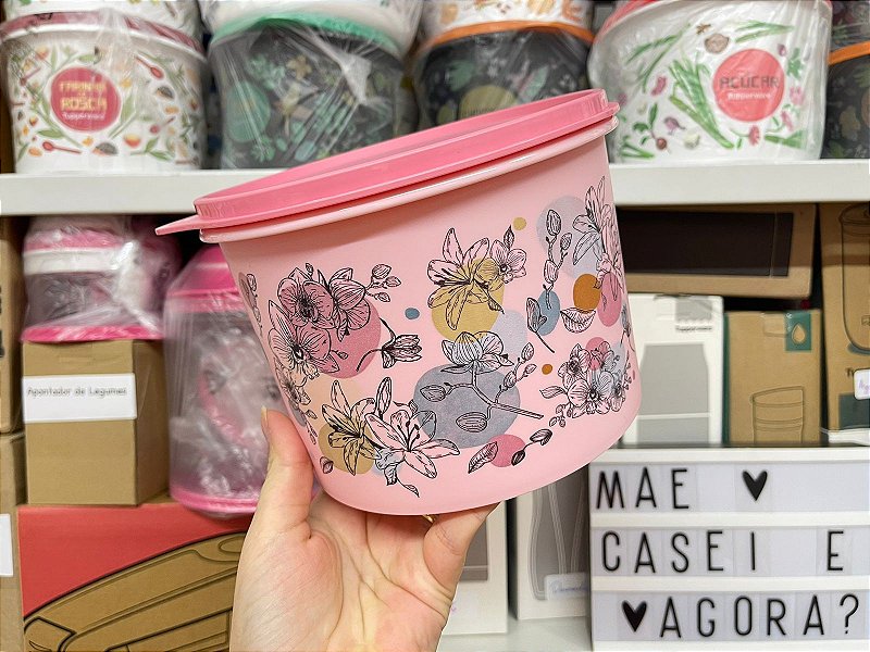 Tupperware Tupper Caixa 2,4 Litros Orquídeas - Mãe, Casei e Agora