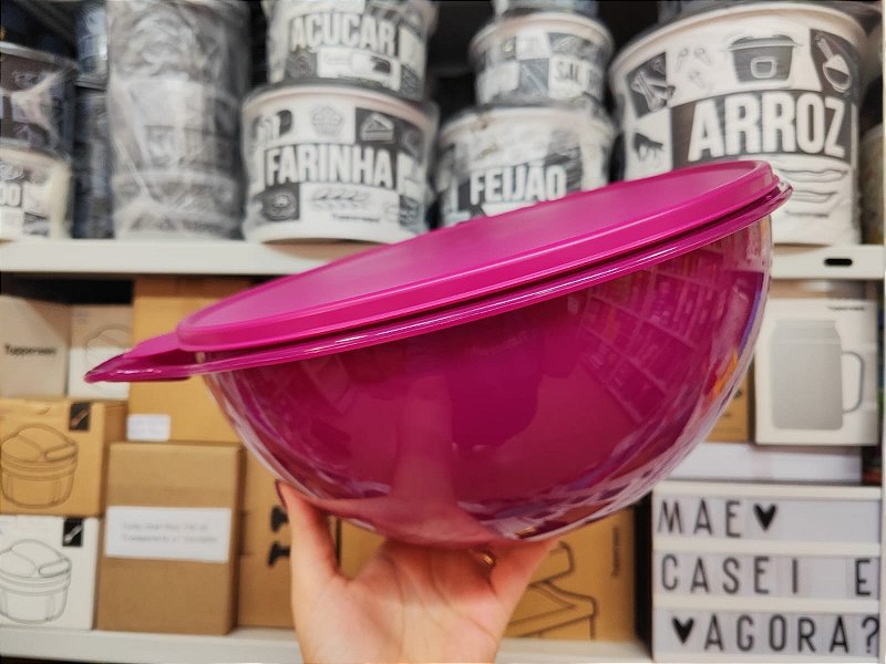 Tupperware Maxi Criativa 7,8 L Rabanete - Mãe, Casei e Agora