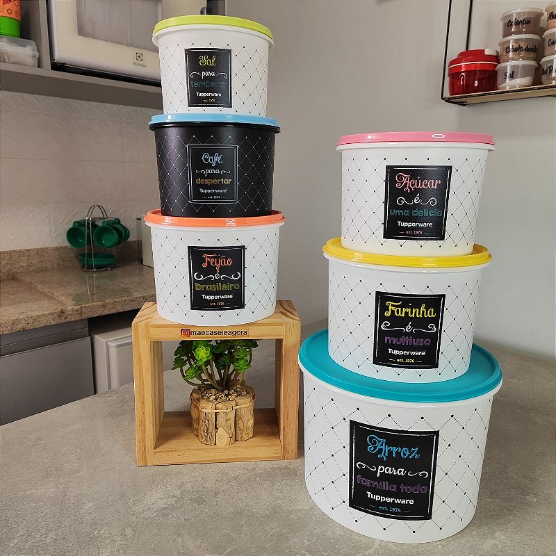 Tupperware Kit 6 Peças Tupper Caixa Bistrô - Mãe, Casei e Agora