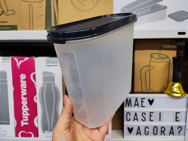Tupperware Modular Oval 4 - 2,3 litros Tampa Cosmos - Mãe, Casei e