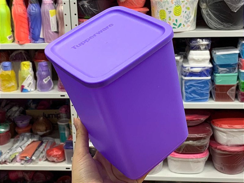 Tupperware Refri Line Quadrado 2 2 Litro Roxa M e Casei E Agora 