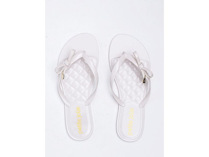 Chinelo Express III Petite Jolie PJ4186III White - Empório Shoes
