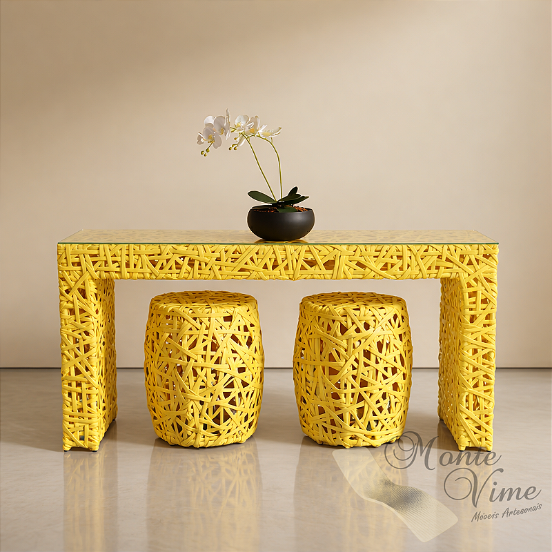 Aparador Paraty com 2 puffs