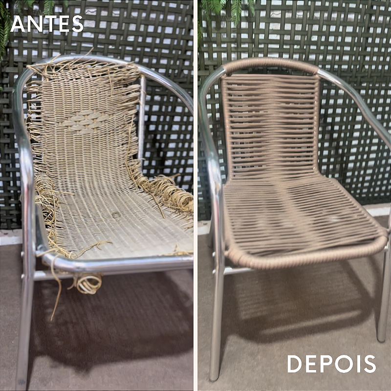 TROCA DA FIBRA SINTÉTICA POR CORDA NÁUTICA