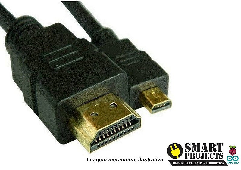 Cabo HDMI x Micro USB V8 2.0 Metros - TL Info