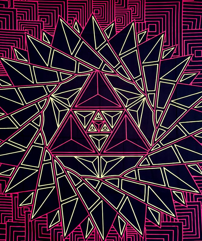 Bandeira Sunshine Rosa grande