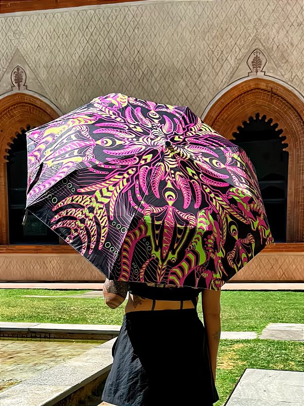Guarda-Chuva Exclusivo Neorganic - Arte Psicodélica Alucinarium