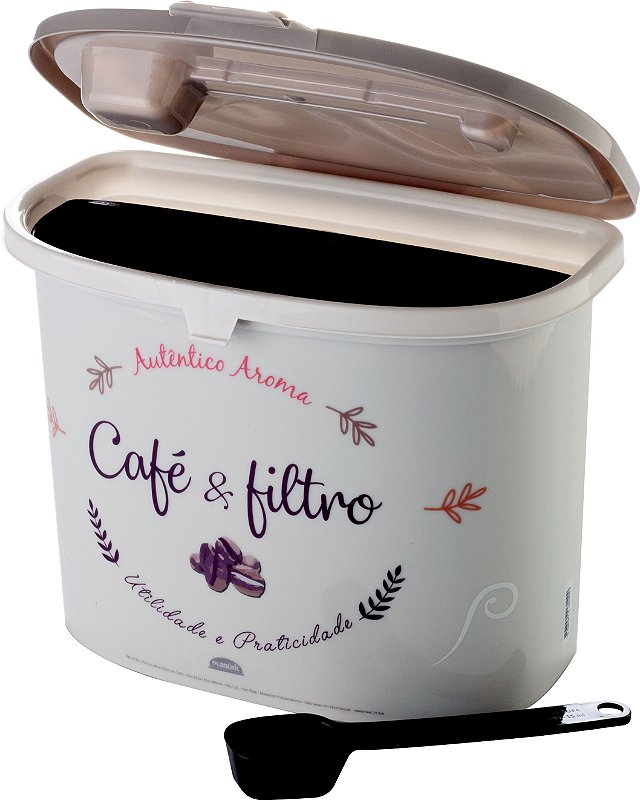 PORTA CAFÉ E FILTRO PLASÚTIL Loja Vale Lar