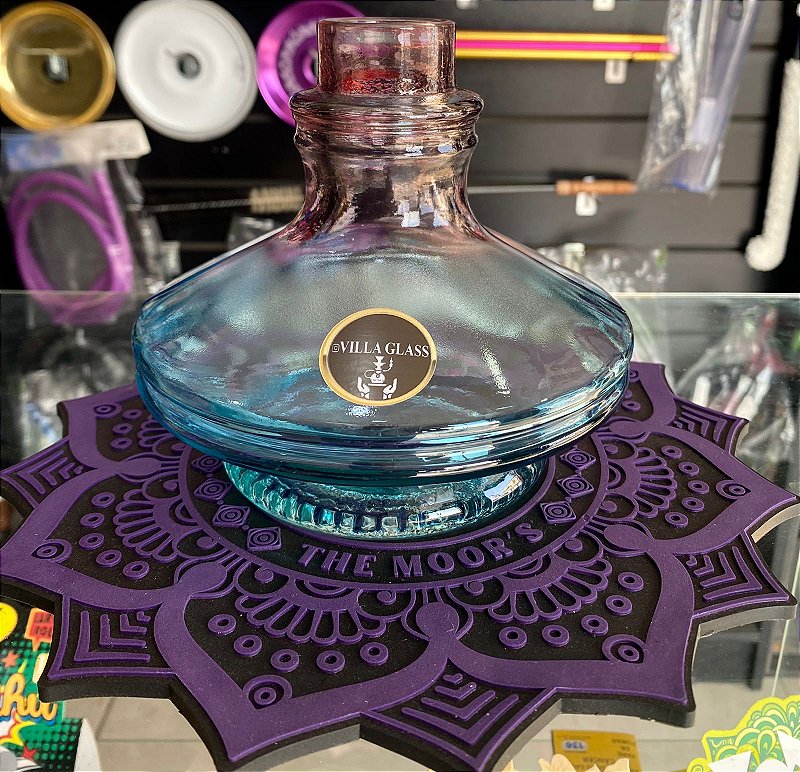 Vaso Aladim Resistente Bicolor Rosa Com Azul Claro - Tabacaria