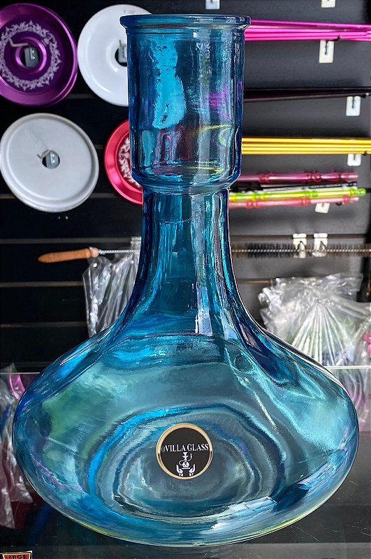 Vaso Genie/Aladim 30cm Azul - Tabacaria Murtada Hookah