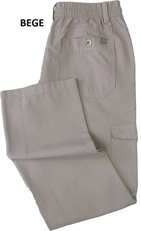 calça sarja masculina com bolso lateral