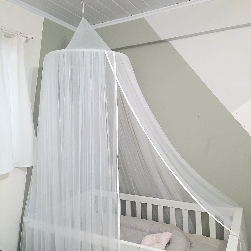 Tenda mosquiteiro para teto quarto de bebê