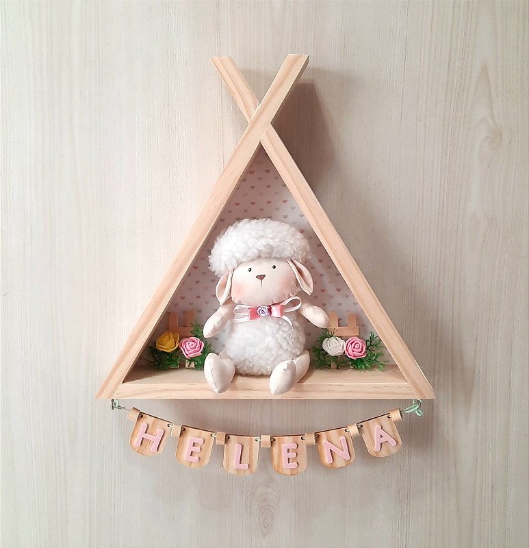 Cabana porta maternidade ovelhinha