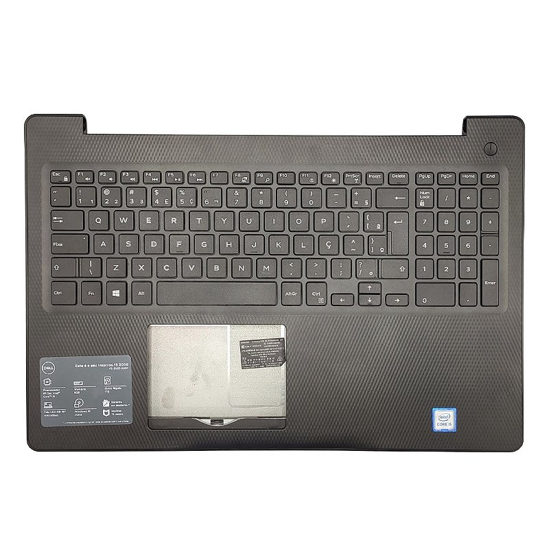 Carcaça Base Com Teclado Notebook Dell Inspiron Preto Click Note