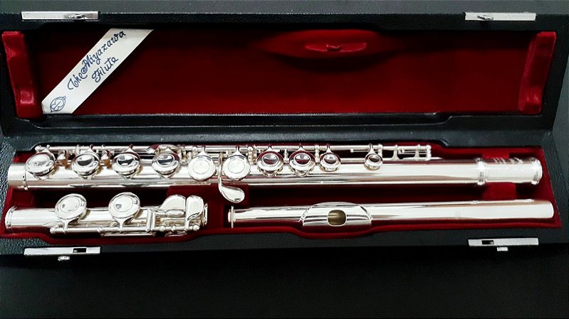 Flauta transversal Miyazawa MC300s - Prata maciça - Flautas Ohara
