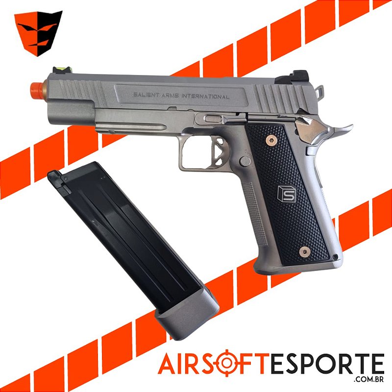 Airsoft Pistola Aw/salient Arms Ds 5.1 Aluminium Gbb Blue