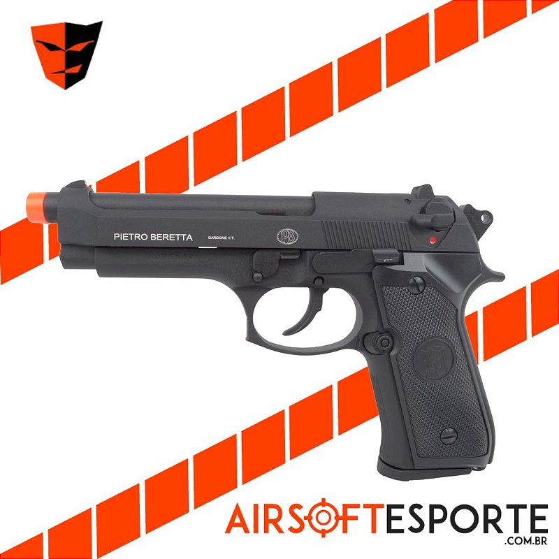 Pistola de Airsoft GBB KJW M9 Preta é o site