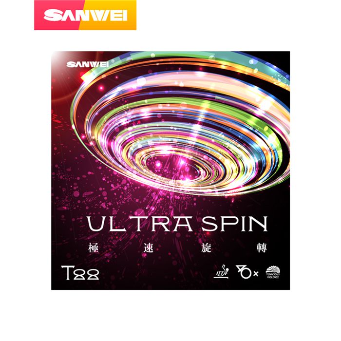02 Borrachas Sanwei T88 Ultra Spin 40+ Tênis de Mesa - Tênis de