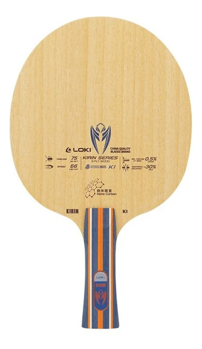 Raquete Loki Wang Hao K1 - Carbon Clássica FL Tênis De Mesa