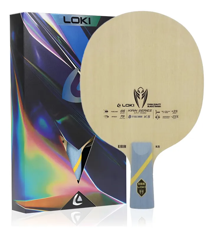 Raquete Classineta Profissional Loki Kirin K5 All Round Tênis Mesa