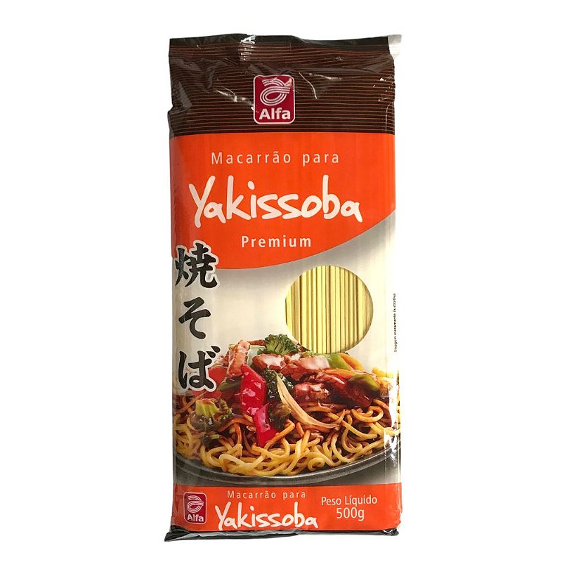 Macarrão para Yakisoba Fino 500g Alfa - Loja Ikebana® Produtos Orientais