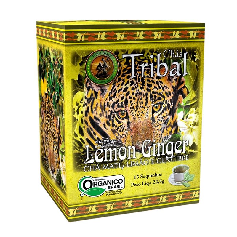 Comprar Chá Erva Mate Lemon Ginger - 15 sachês - Tribal Brasil