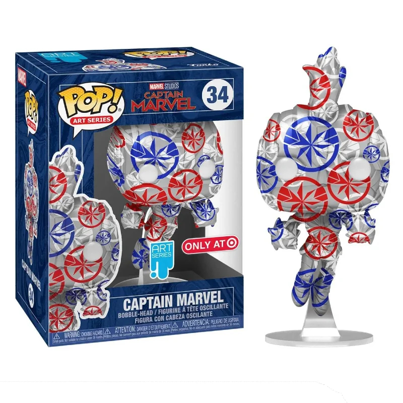Funko Pop! Art Series Marvel Capita Marvel / Captain Marvel 34 Exclusivo