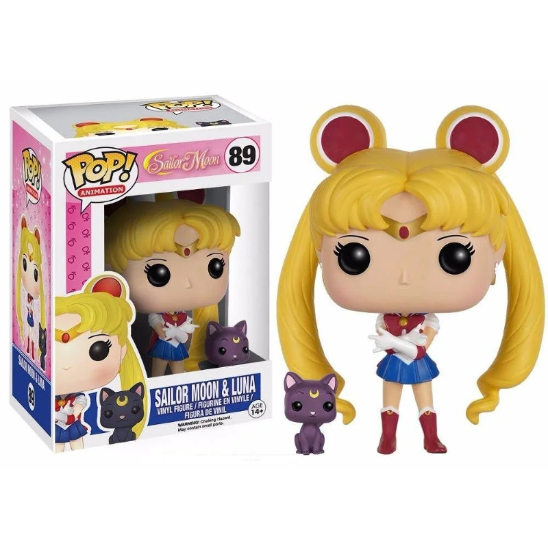 Funko Pop! Animation Sailor Moon & Luna 89 Original Colecionavel
