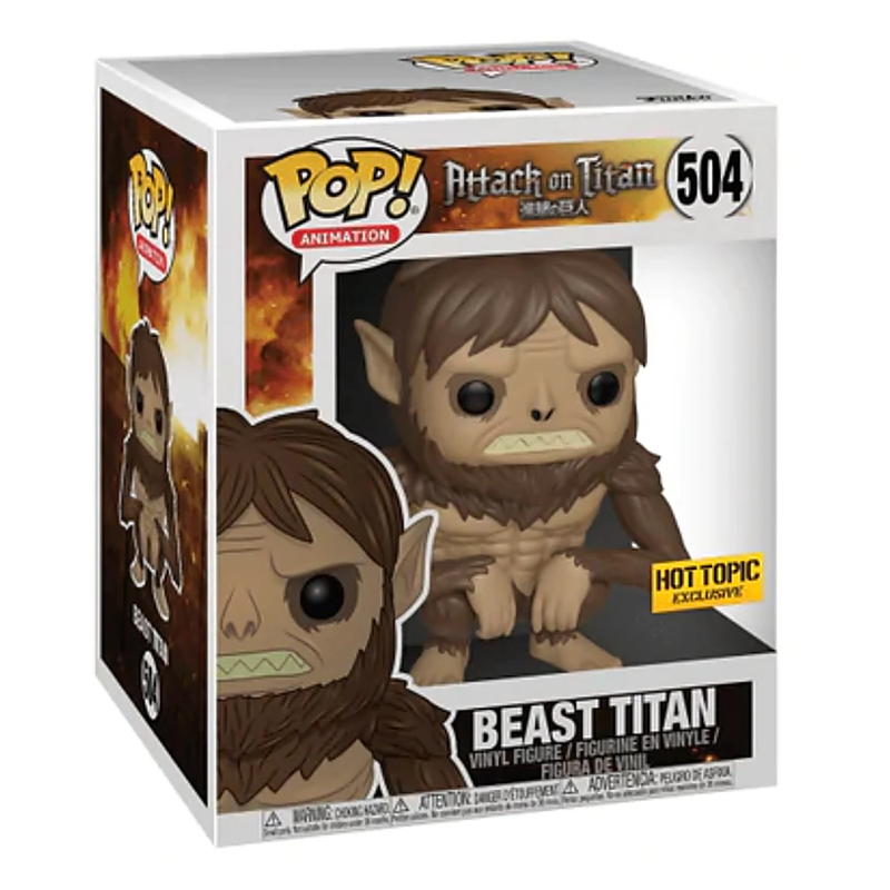 Funko Pop! Animation Attack On Titan Beast Titan 504 Exclusivo 6 Polegadas