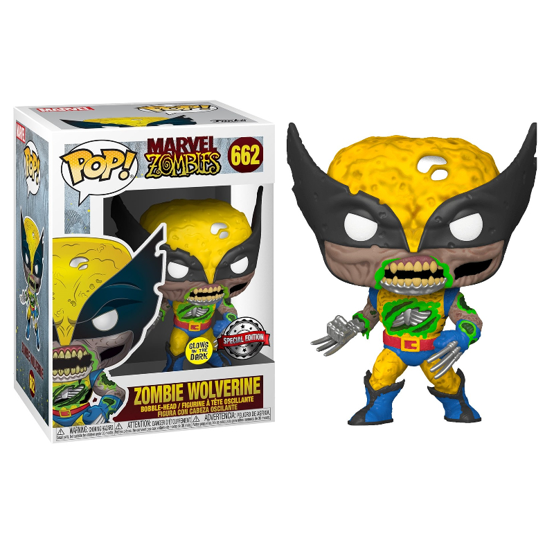Funko Pop! Marvel Zombie Wolverine 662 Exclusivo Glow Original