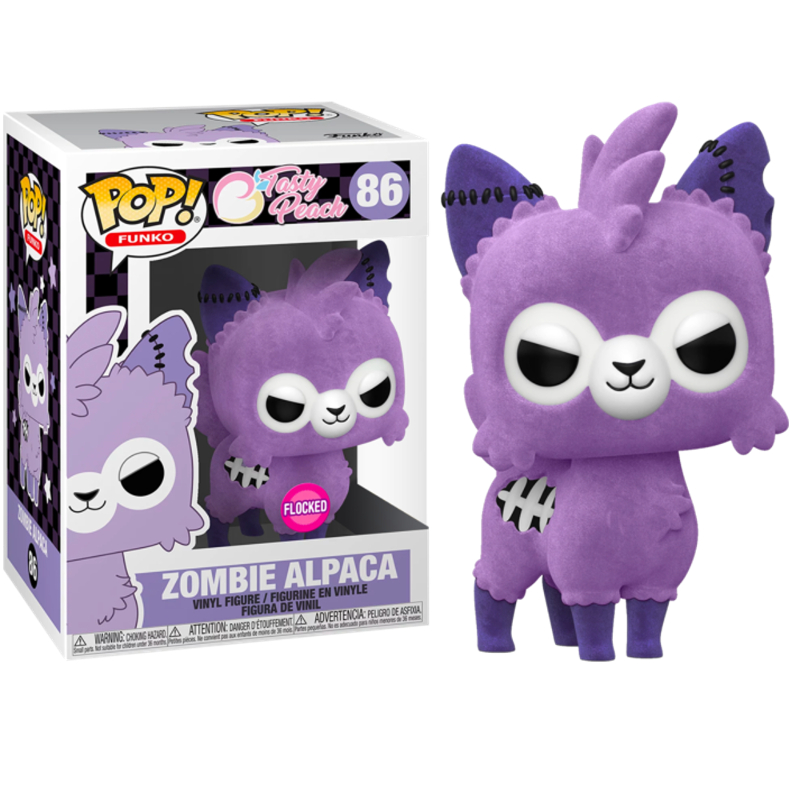 Funko Pop! Tasty Peach Zombie Alpaca 86 Exclusivo Flocked Original