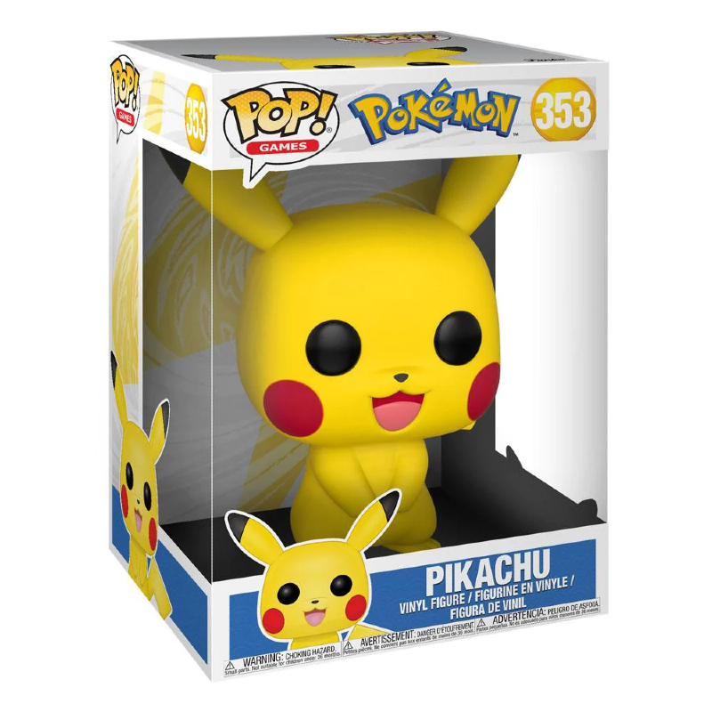 Funko Pop! Games Pokemon Pikachu 353 Exclusivo 10 Polegadas