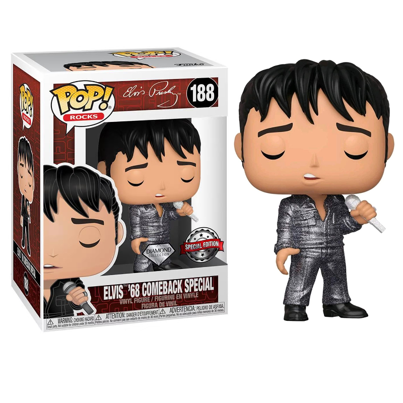 Funko Pop! Rocks Elvis Presley 188 Exclusivo Diamond Original