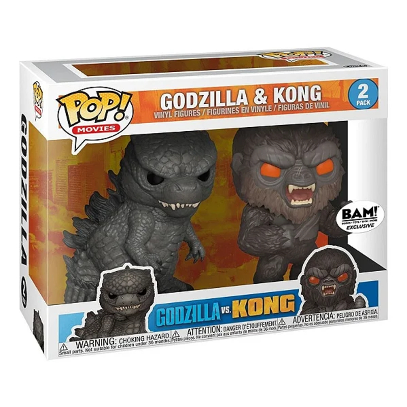 Funko Pop! Filme Godzilla & Kong 2 Pack Original Colecionavel