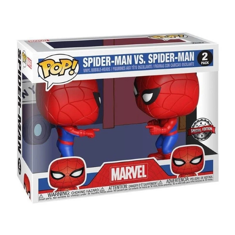 Funko Pop Marvel Spider-Man 2 2体セット Funko Pop! Marvel Spider Man Vs Spider Man 2 Pack Exclusivo