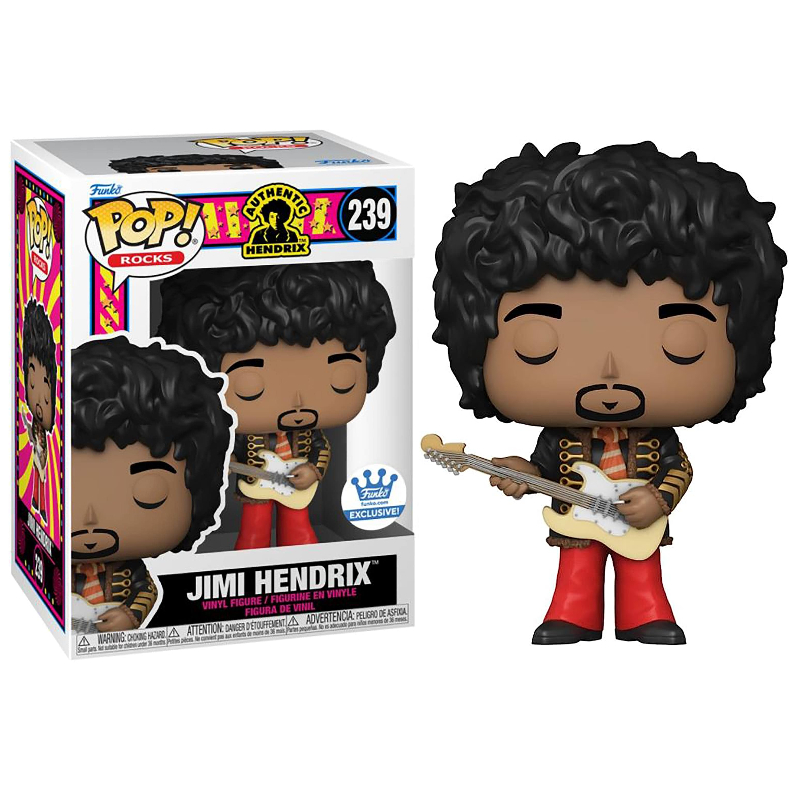 Jimi Hendrix POP! Rocks フィギュア 239 Funko Pop! Rocks Jimi Hendrix 239 Exclusivo Original Colecionavel
