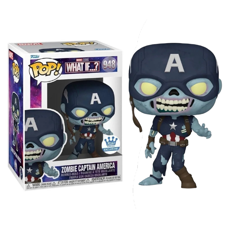 Funko Pop! Marvel What If Zombie Captain America 948 Exclusivo