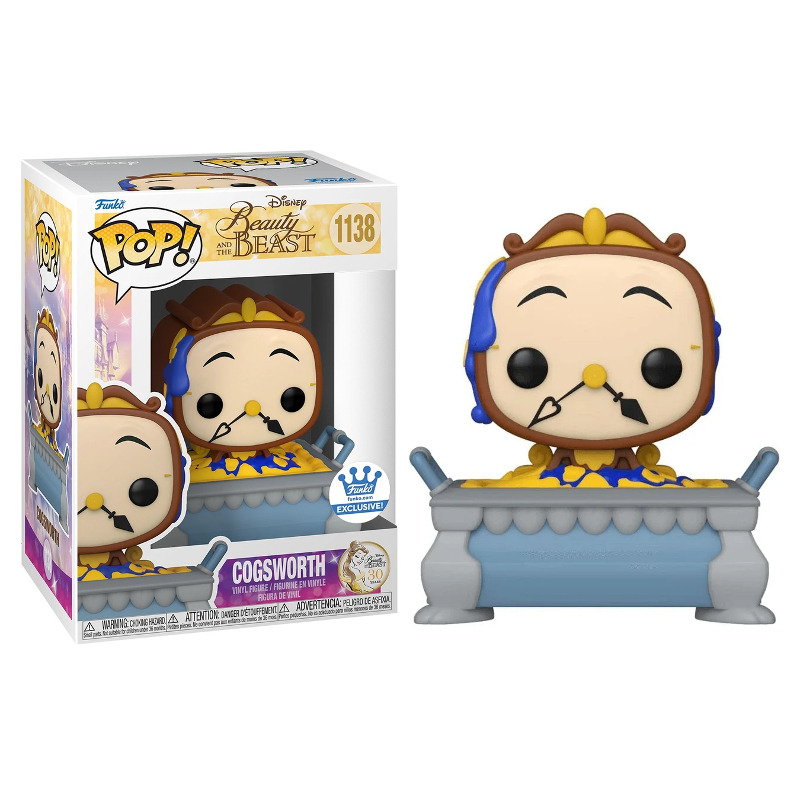 Funko Pop! Disney A Bela e A Fera Cogsworth 1138 Exclusivo